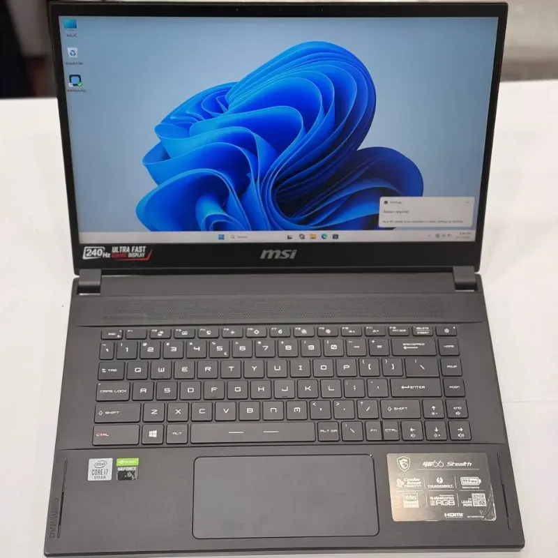 مشخصات، قیمت و خرید لپ تاپ استوک 15.6 اینچی ام اس آی مدل MSI GS66 Stealth i7 10750H 16GB 512GB RTX 2060 240Hz
